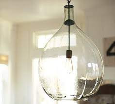 Clift Oversized Glass Pendant Clear