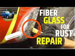 repair a rust hole with fibergl