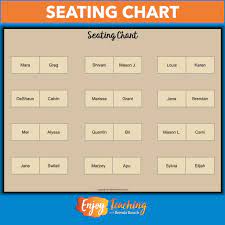 digital seating chart with google slides