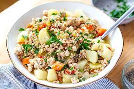 Be sure to give me a thumbs up and comment if you would like more instant pot recipes or tips and tricks with the instant pot! Instant Pot Ground Turkey Potato Stew Whole30 Gluten Free