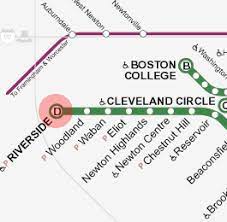 riverside station map boston subway
