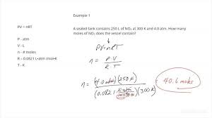 Equation Of State For An Ideal Gas