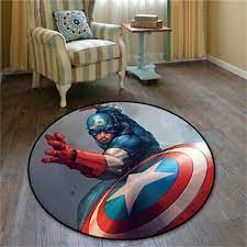 captain america shield floor rug carpet