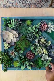 diy faux succulent wall planter home