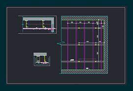 Mat distributor pipes and supply lines are accommodated in the void of the suspended ceiling. Gypsum Ceiling Detail In Autocad Cad Download 136 84 Kb Bibliocad