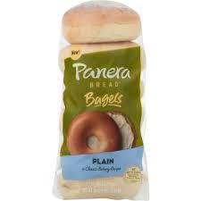 panera bread bagels pre sliced plain