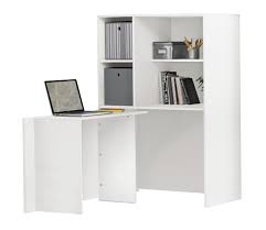 The hideaway desk ideas allow us to hide the table in a strategic place such as a cupboard or under the stairs when not in use. Calgary Hideaway Corner Desk White Mysmallspace Uk