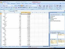pivot table ms excel tutorial in