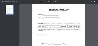 free affidavit pdf template formatpdf