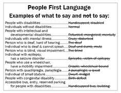 9 Best Person First Terminology Images Language First