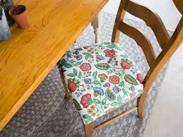 how to re cover a dining room chair