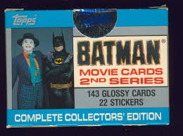 First up we'll look at the black bat batman cards produced in 1966. 1989 Topps Batman Deluxe Trading Cards Series 2 Set 14