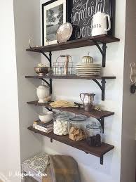 kitchen wall shelves dining room decor