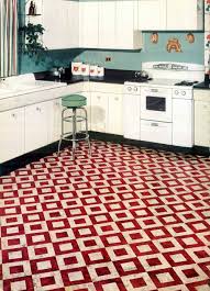 vintage home style: vinyl floor tiles