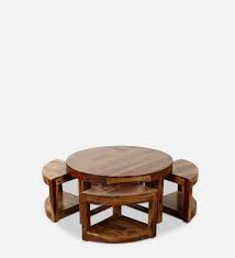 Vega Coffee Table With Stools In