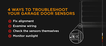 troubleshooting garage door sensors