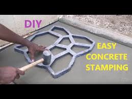 concrete stamping for patio walkway or