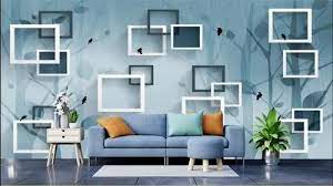 Tile Pattern Gray Room Decor Flex Wallpaper