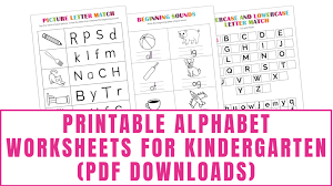 printable alphabet worksheets for