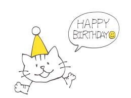 free vectors cat happy birthday