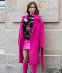 Lily Collins Emily In Paris Pink Coat