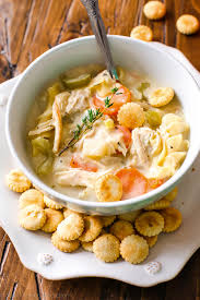 Lightened Up Creamy Chicken Noodle Soup
