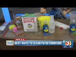 to clean patio furniture