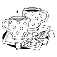 Sort free coloring pages by theme, show, or song. Tea Cups Matching Coloring Pages Surfnetkids