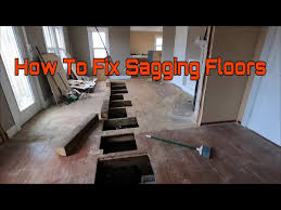 how to fix sagging floors you