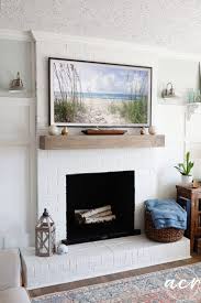 How To Paint A Brick Fireplace And