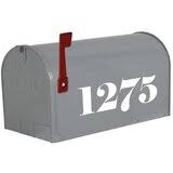 Number of your compartment within the community mailbox. Mailbox Number Plate Wayfair
