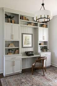 Create an affordable and beautiful craft or work space easily! Create A Built In Office Using Cabinets Sawdust 2 Stitches