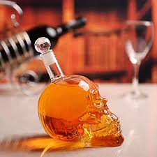 Glass Skull Decanter 550ml Capacity