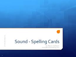 Dr Mary E Dahlgren Sound Spelling Cards C