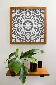 Modern Moroccan Tile Stencil Design