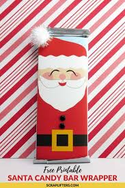 Or are you a last minute wrapper like me? Free Printable Santa Candy Bar Wrappers Scraplifters Com
