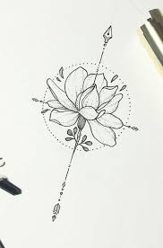Tattoo fada ideias e desenhos. Tatouage Fleurs Compass Rose Tattoo Tattoos Arrow Tattoos