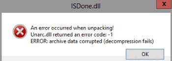 solved how to fix isdone dll error