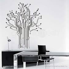 Circuit Board Tree Wall Decal Removable