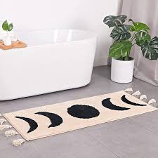boho bathroom rug runner bath mat dorm