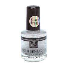 Inm Northern Lights Silver Hologram Top Coat Fast Drying 1 2 Ounce 1 Unit