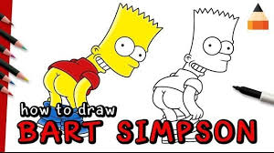 how to draw bart simpson