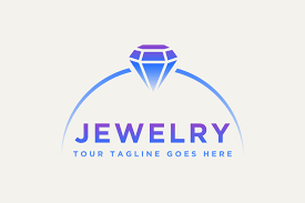 diamond ring jewelry logo design grafik