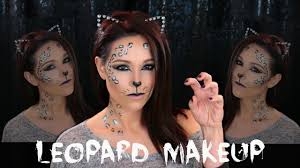 simple leopard makeup halloween makeup