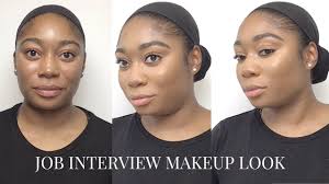 job interview makeup look beginner