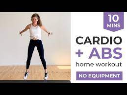 10 minute cardio and abs workout video
