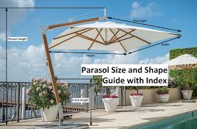 Parasol Size And Shape Guide All
