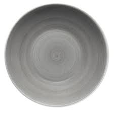 Modern Rustic Deep Coupe Plate Grey 30cm Set Of 6
