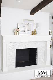 Diy Marble Fireplace Mantel Makeover
