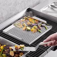 stainless steel perforated grill tray